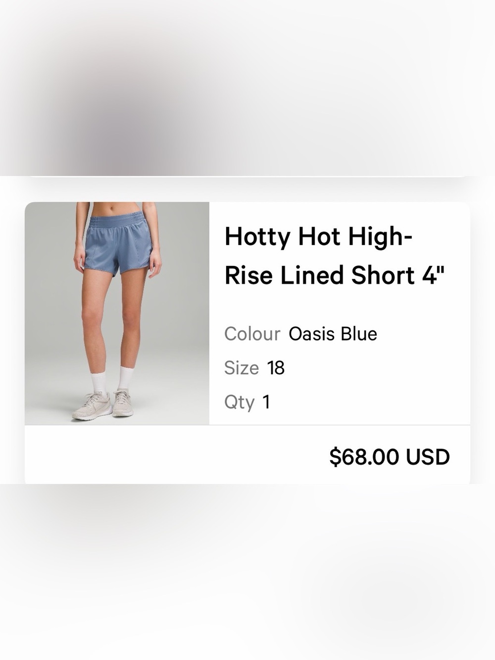 Lululemon Hotty Hot High-Rise Lined Short 4"
Colour Oasis Blue
Size 18 - Picture 5 of 5